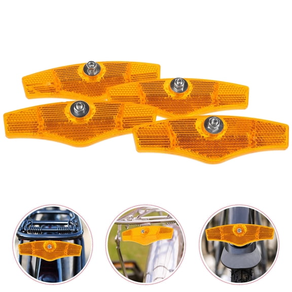 BESTYASH 4-Pack Spoke Reflectors for Adult , Plastic Safety Reflectors for Improved Night Visibility