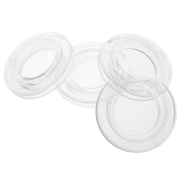 BESTYASH 4Sets Transparent Silicone Table Umbrella Hole Ring with Caps for Patio Outdoor Table Protection