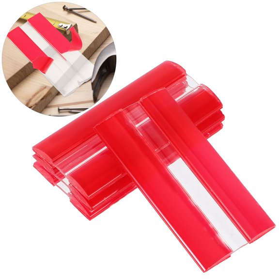 BESTYASH 4-Pack Transparent Acrylic Continuous Hinges Self-Adhesive for Doors, , Cabinets, Home Use