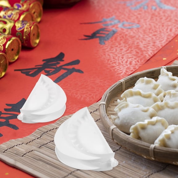 BESTYASH 4pcs Calzone Maker Dumpling Maker Set White PP Material Manual Baking For Family Gatherings