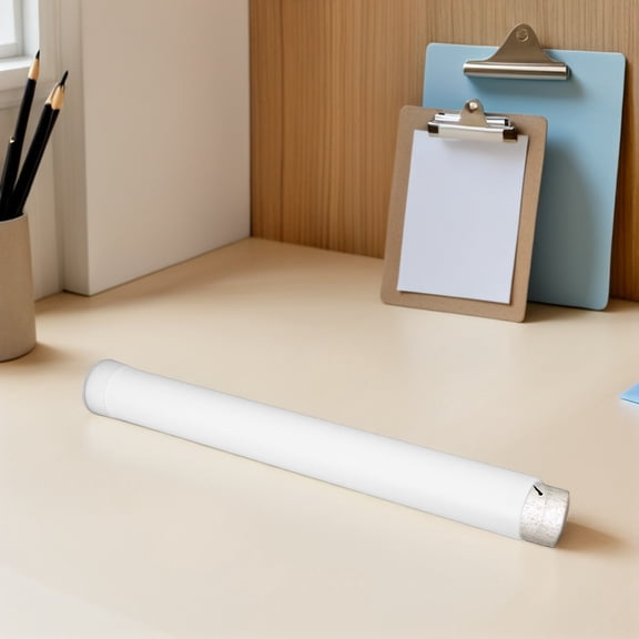 BESTYASH 4pcs Cardboard Poster Tube For Multipurpose Documents Storage White PE Plastic