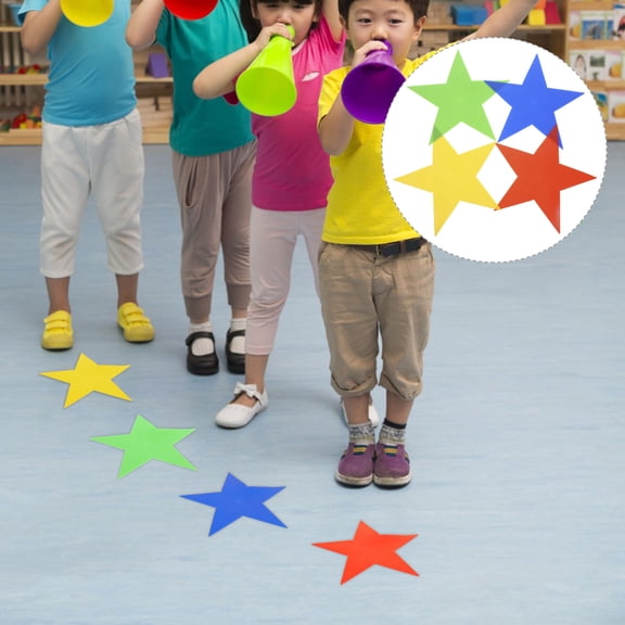 BESTYASH 4pcs Carpet Markers for Classroom PVC Non-slip Blue Boundary Marking for Sports Practice