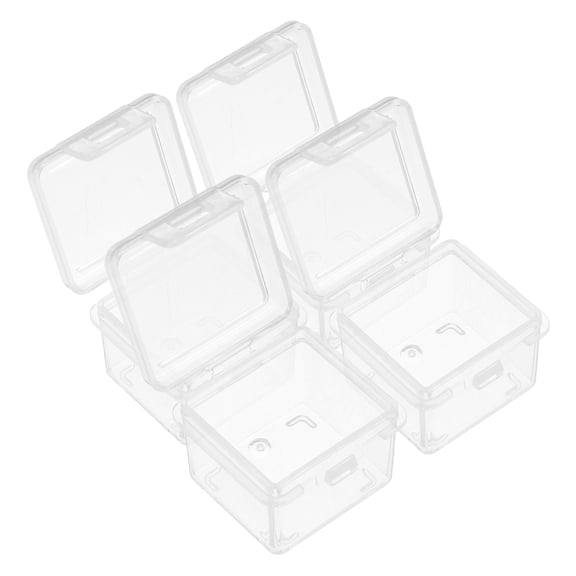 BESTYASH 4pcs Cheese Slice Storage Box 1.3 x 1.3 x 1 Inch Airtight Containers Crisper Holder for Picnic and Takeaway Lunch