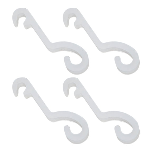 BESTYASH 4pcs Christmas Light Gutter Clips Cup Drying Hooks Plastic for Kitchen Use Housewives