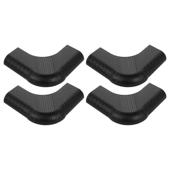 BESTYASH 4-Pack Black Nylon Corner Guards for Billiard Table Edge and Cushion Covers