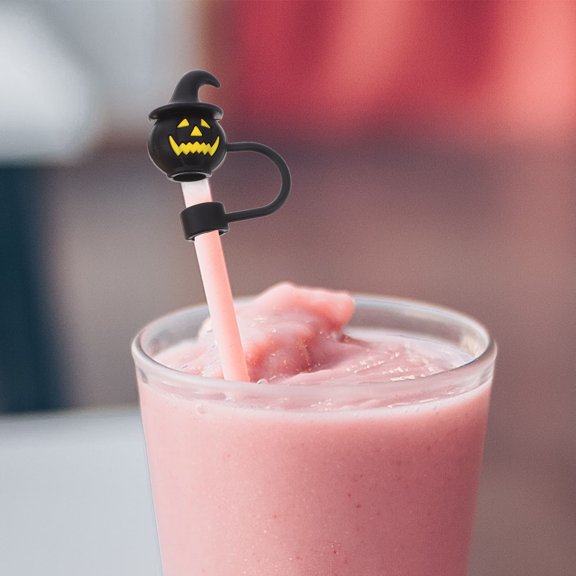 BESTYASH 4pcs Cute Silicone Straw Plugs for Drinks - Reusable Drink Accessories for Outdoor Activities and Parties