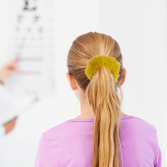 BESTYASH 4-Pack Soft Fuzzy Hair Scrunchies for Girls, Stylish Hair Accessories to Outfits and Hairstyles