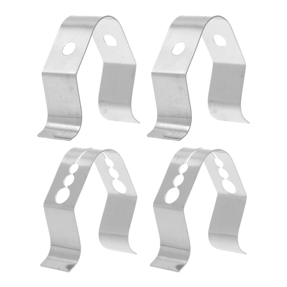 BESTYASH 4pcs Grill Thermometer Probe Holder for Simple Design Cooking Tools in Silver
