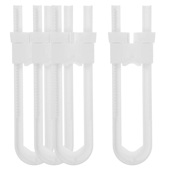 BESTYASH 4pcs Pantry Door Lock White ABS Versatile Design for Kitchen Cabinets