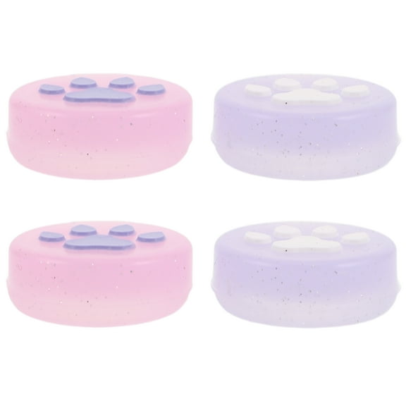 BESTYASH 4pcs Replacement Thumb Stick Covers for Controller Buttons with Assorted Color Silicone