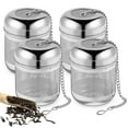 thumbnail image 1 of BESTYASH 4Pcs Metal Tea Steeper Basket with Fine Mesh for Effective Tea Extraction and Home Brewing, 1 of 6