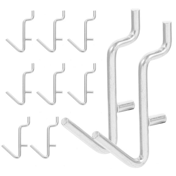 BESTYASH 20-Pack Metal Pegboard Hooks for Wall Organization and Home Use Storage Accessories