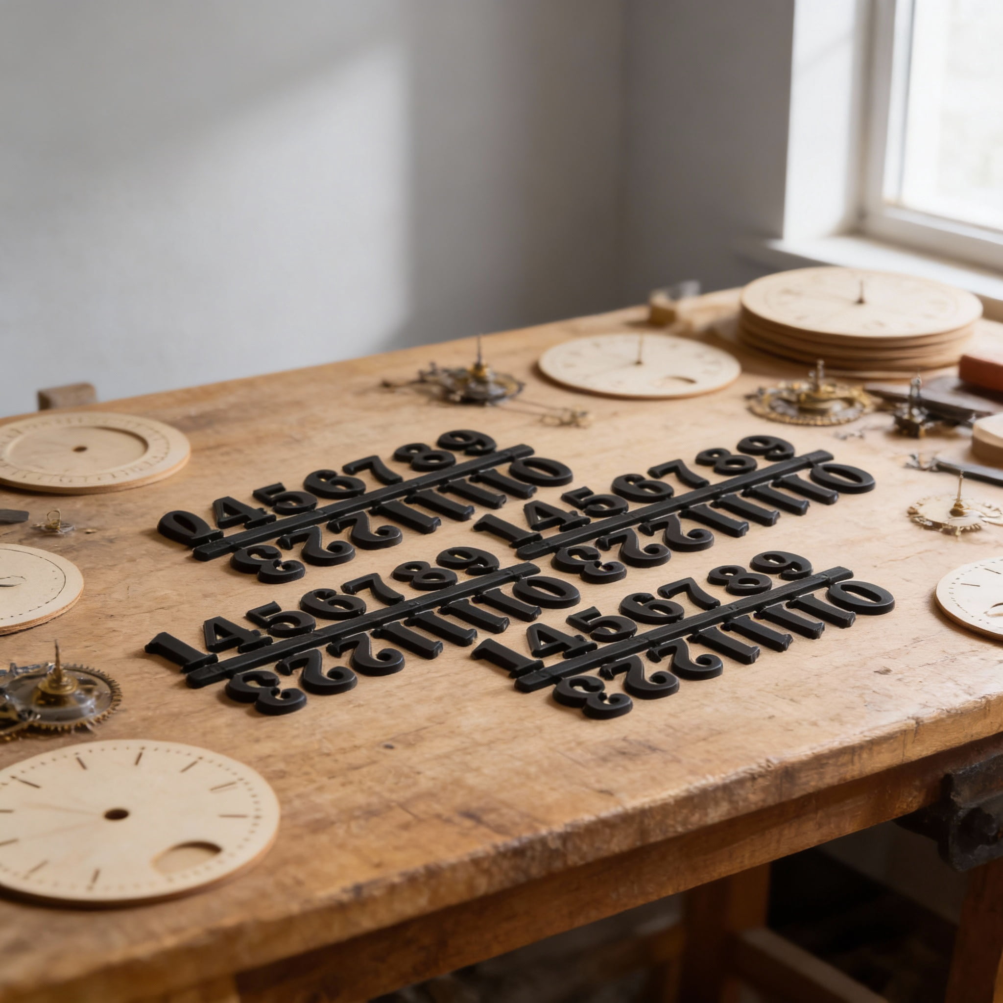 BESTYASH 5 Sets Diy Clock Numbers Replacement Clock Numerals For ...