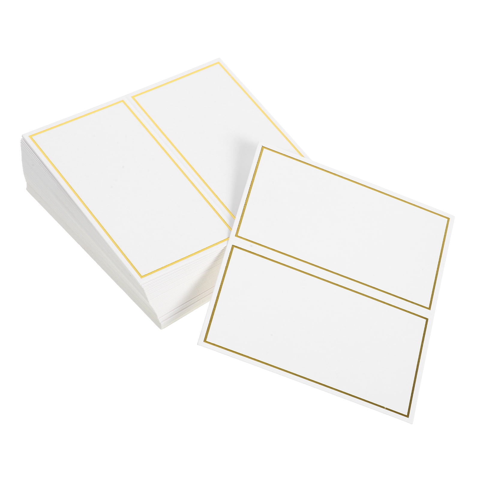 Reeception Table BESTYASH 50 Count White Paper Place Cards for Wedding Reception, Party ...