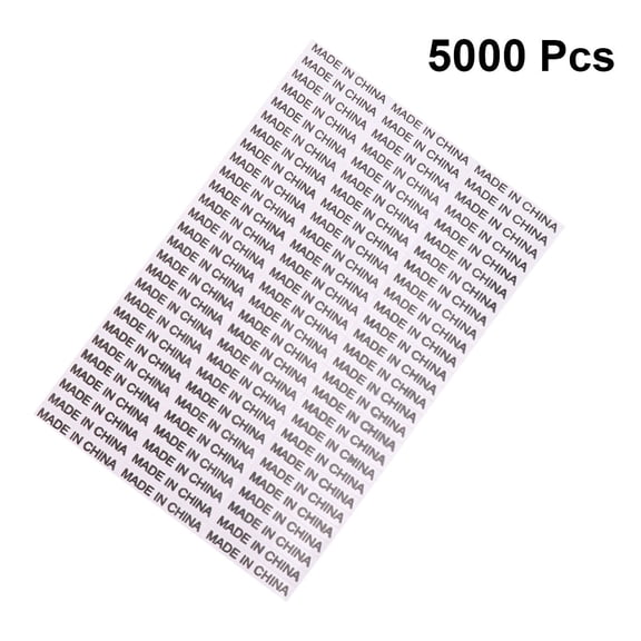 BESTYASH 5000 Pcs Self-Adhesive Labels Copper Paper Stickers Black for Product Identification and Organization