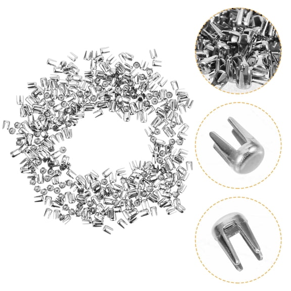 BESTYASH 5000Pcs Plated Silver Four Claw Nail Rivet Buttons for Handmade Clothing and Bag Decoration