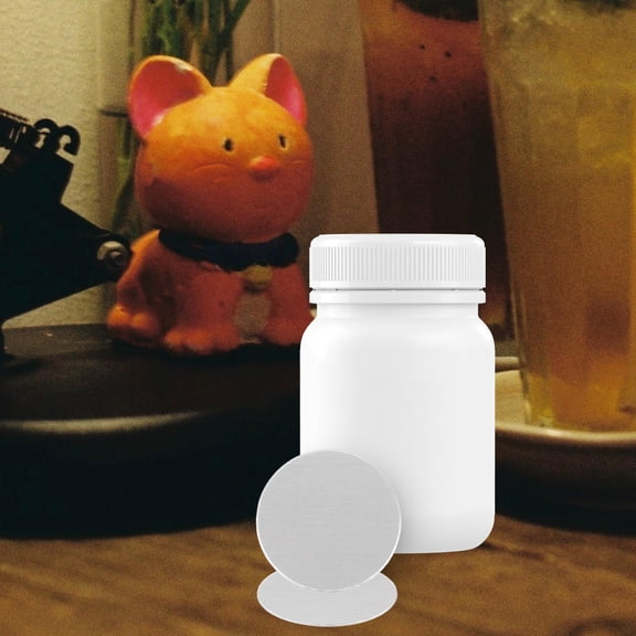 BESTYASH 500Pcs Aluminum Foil Bottle Seal Stickers for Cosmetic Bottles Ensuring Firm Leak Proof