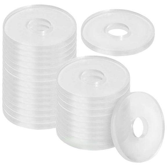 BESTYASH 500pcs Vibration Reduction Sealing Gasket Transparent PVC for Maintenance Professionals Appliance Maintenance