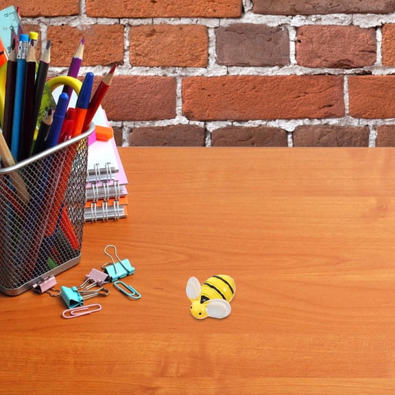 BESTYASH 50PCS Yellow Resin Bees Decor Glow in the Dark Decorative Charm for Treasure Hunts Gardens