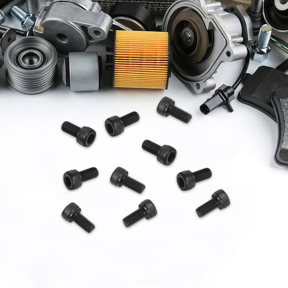 BESTYASH 50Pcs Black Small Machine Screws High Strength Carbon Steel Repair Hardware Kit