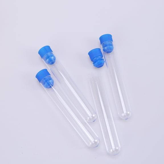 BESTYASH 50Pcs Clear Plastic Tubes with Lids Compact Design for Holding Lotion Gel and Cosmetic Samples