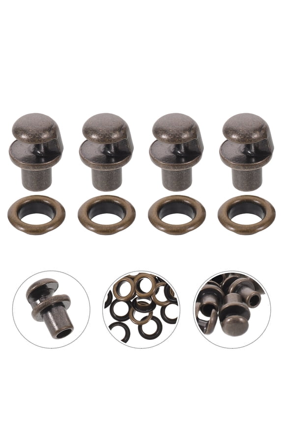 50Pcs Coffee Speed Hooks Buckle for Work Boots Universal Fit Shoe Lace Accessories
