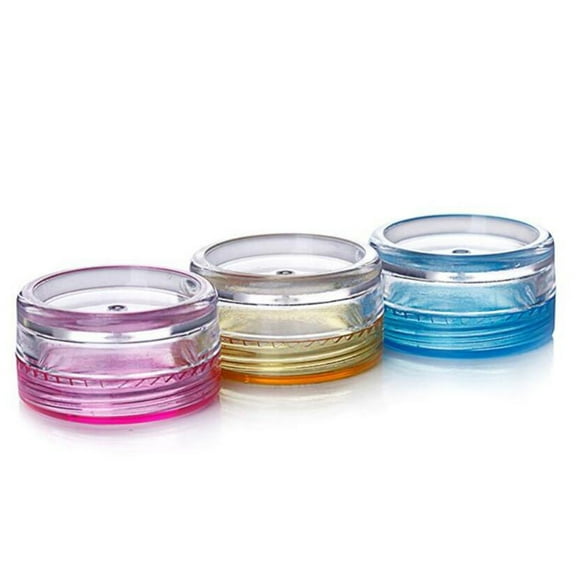 BESTYASH 50Pcs Cosmetic Cream Storage Box for Travelling Use Assorted Color Round Bottom