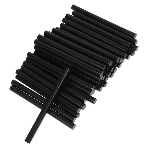 BESTYASH 50 Pieces Black Hot Glue Sticks for Strong Bonding, EVA Resin Adhesive Ideal for Crafts and Handicrafts