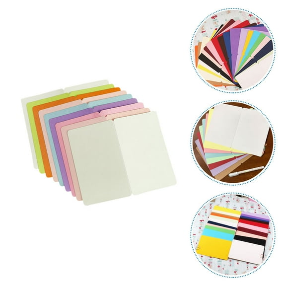 BESTYASH 50Pcs Festival Greeting Cards Blank Message Cards Assorted Color for Party Use