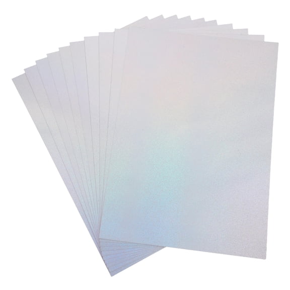 BESTYASH 50Pcs Holographic Reflective Paper Metallic Cardstock for Office Crafts and Party Decorations Multi Color