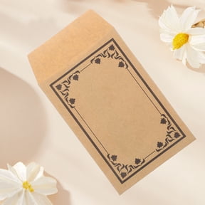BESTYASH Khaki Self-Sealing Kraft Paper Envelopes, Compact, Reliable, Multi-Use, 50Pcs