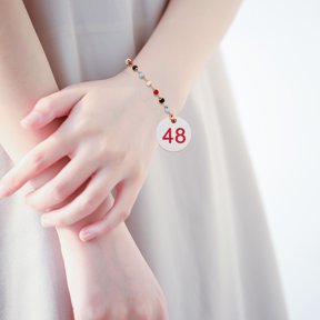 BESTYASH 50Pcs Round Plastic Number Tags for Home Use with Bold Numbers for Efficient Labeling