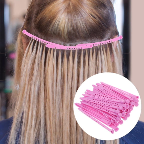 BESTYASH 50Pcs Pink Hair Curler Stick Easy to Use Hair Styling Tool for Beautiful Curling Effect