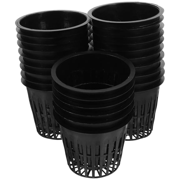 BESTYASH 50Pcs Plastic Net Cups for Hydroponics Garden Containers with Durable Design