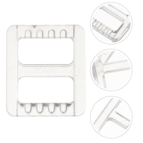 BESTYASH 50Pcs Plastic Webbing Slide Buckle Adjustable Glide Strap Slider for Bag DIY