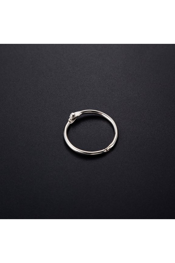 50Pcs Plated Silver Metal Key Rings for DIY Binder Book Circles with Strong Hold and Multifunctional Use