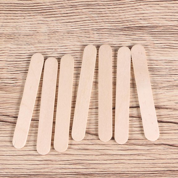 BESTYASH 50Pcs Popsicle Stick Crafts for Kids DIY Sticks Light Yellow Collage for Model Materials