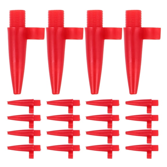 BESTYASH 50Pcs Red Plastic Replacement Nozzles for Air Pump Portable Inflatable Pump Accessories for Sports Balls