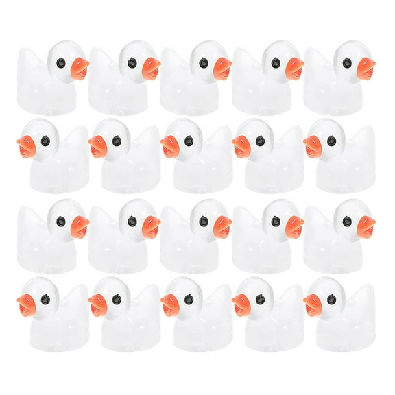 BESTYASH 50 Pieces White Resin Animal Figurines for Home Decor and Garden Decoration Set