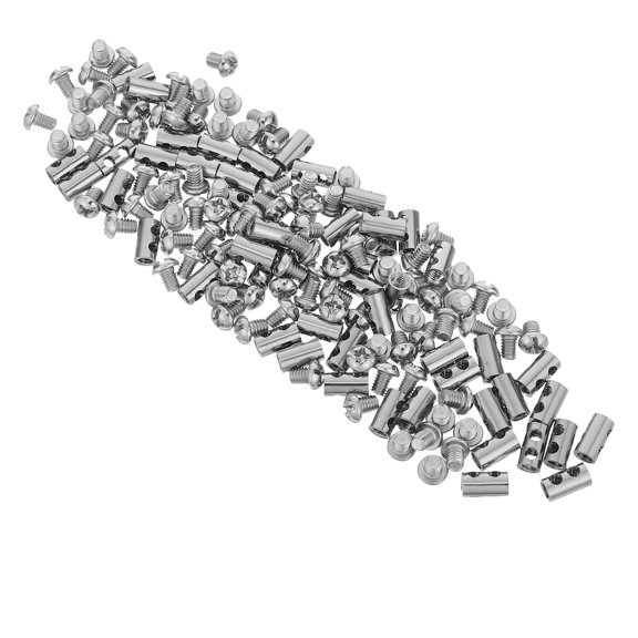 BESTYASH 50Pcs Reusable Wire Rope Clip Plated Silver Steel Clamp for Industrial Rigging Suspension Applications