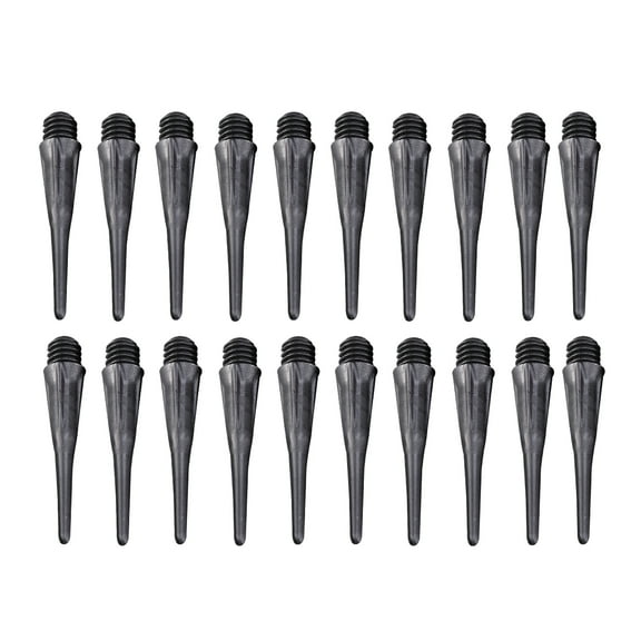 BESTYASH 50Pcs Strong PVC Dart Tip Accessories with Locking Hole and Easy Replacement for Playing Use