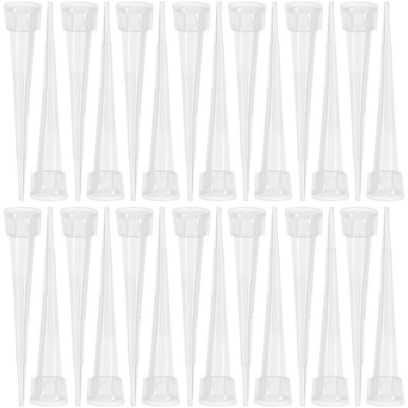 BESTYASH 50Pcs Plastic Flower Stems Tube Holder for Wedding Bouquet Accessories