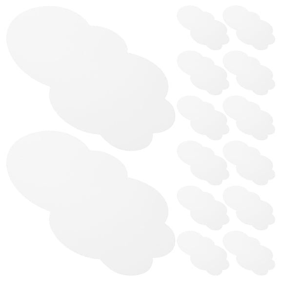 BESTYASH DIY Craft Clouds from Strong White Paper for Playroom Wall - 50Pcs
