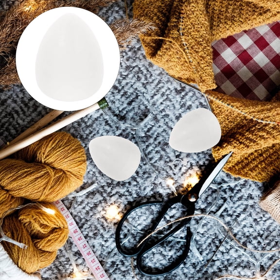 BESTYASH 50Pcs White Foam DIY Water Drop Shape Model for Decorative Home Decor