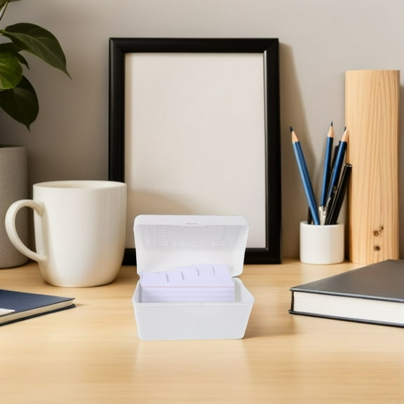 BESTYASH 50Pcs White Index Cards Notebook with Lines Compact Portable Study Essentials