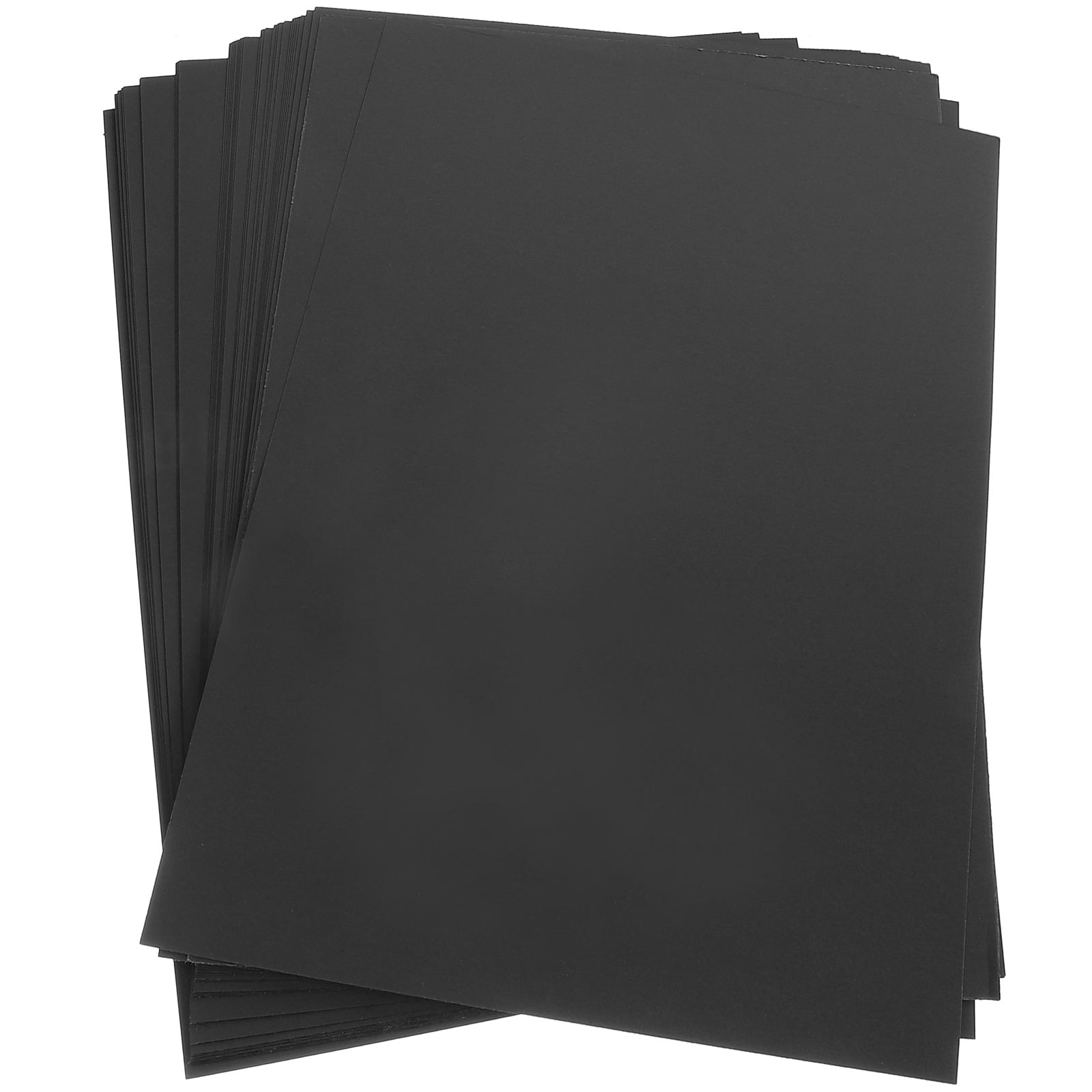 BESTYASH 50pcs Black Craft Paper Sheets for Handmade Crafts, Art Projects, Scrapbooking, and Family Activities