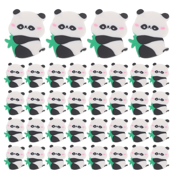 BESTYASH 50pcs Panda Mini Erasers TPR Multi Classroom Activities Effective Erasing