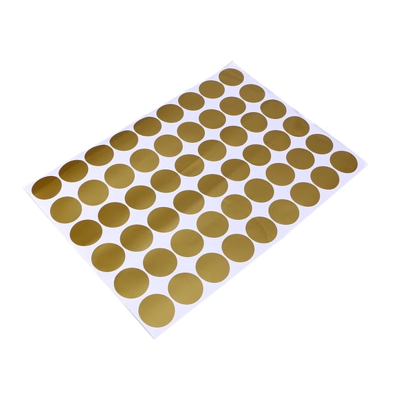 BESTYASH 54 Reusable Golden Dot Wall Decals for Wall Glass Ceramic Tile Decoration