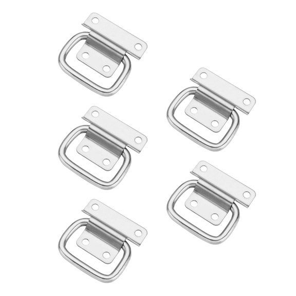 BESTYASH 5PCS Toolbox Movable Knob Silver Metal Handle for Homeowners and Handyman