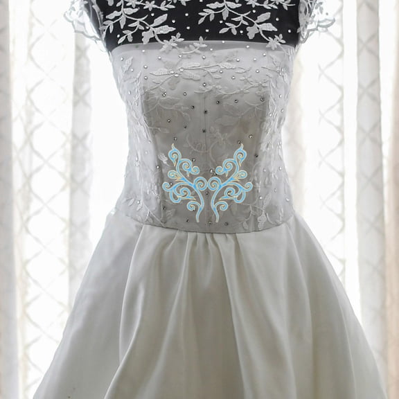 BESTYASH 5Pairs Embroidered Cloud Pattern Applique Patch for Formal Dress and Shoe Embellishment